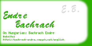 endre bachrach business card